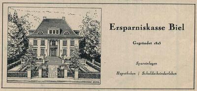 Das Gebäude der Ersparniskasse Biel