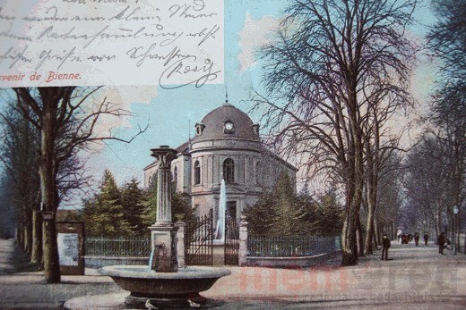 Le Musée Schwab et l'allée du Pasquart à Bienne